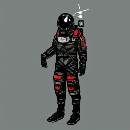 Prompt: technomancer astronaut in the style of riot games