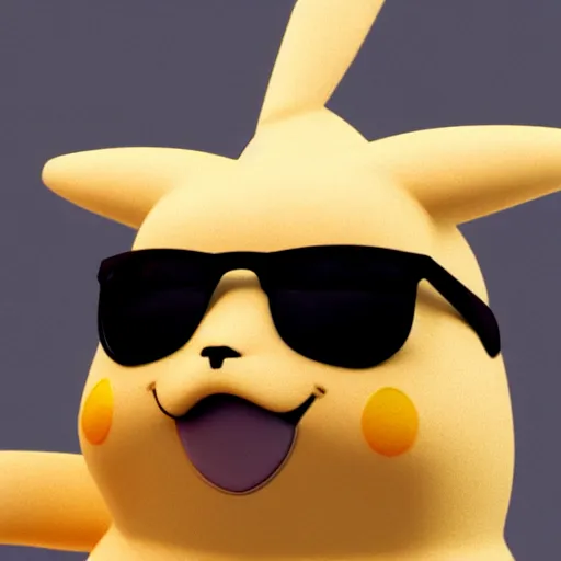 pikachu wearing sunglasses