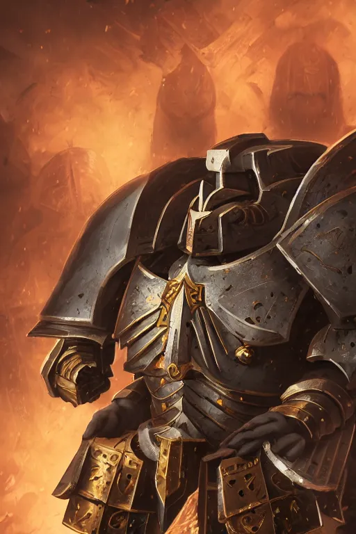 Image similar to armor portrait heros warhammer 4 0 k horus heresy fanart - the primarchs emperor by johannes helgeson animated with vfx concept artist & illustrator global illumination ray tracing hdr fanart arstation zbrush central hardmesh 8 k octane renderer comics stylized