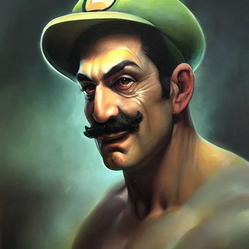 An ultra realistic portrait painting of Luigi in the | Stable Diffusion ...