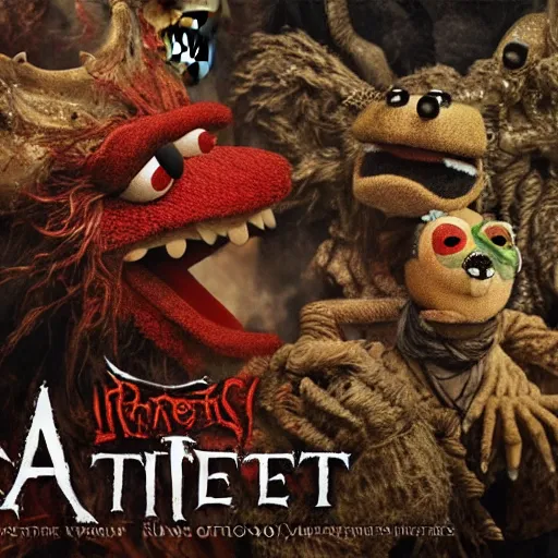 Prompt: muppets in dante's inferno with trumpeters and demons, intricate detail, royo, vallejo, frazetta, giger, whealan, hd, unreal engine,