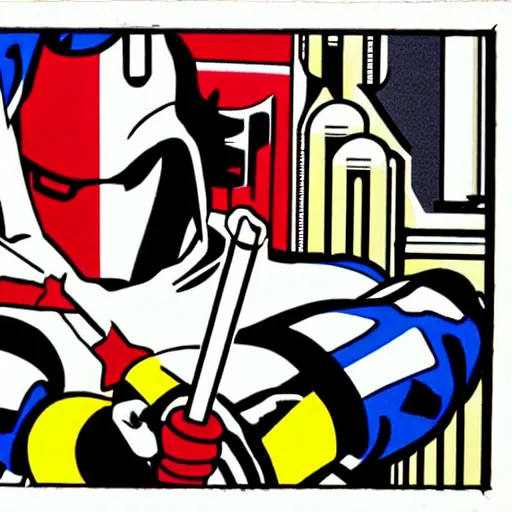 Prompt: roy lichtenstein jedi