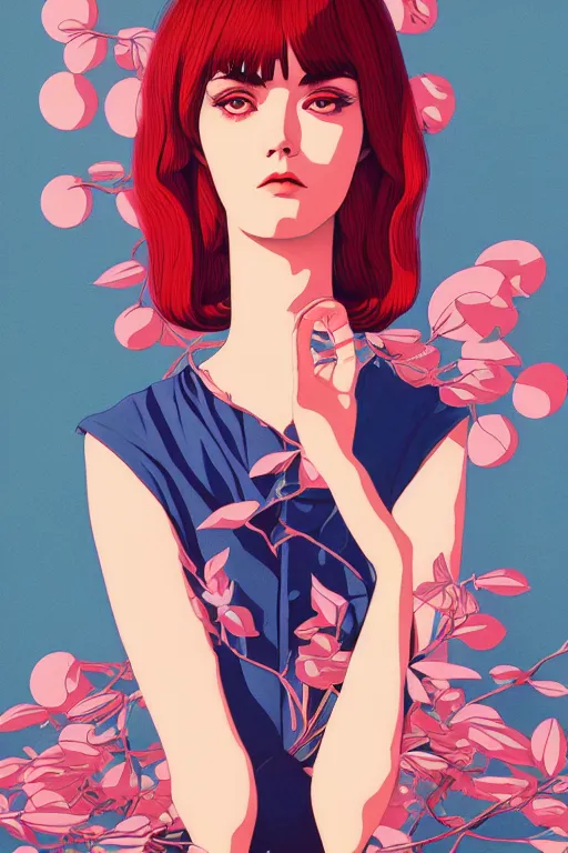 Image similar to illustration of athena by james jean by ilya kuvshinov kintsugi