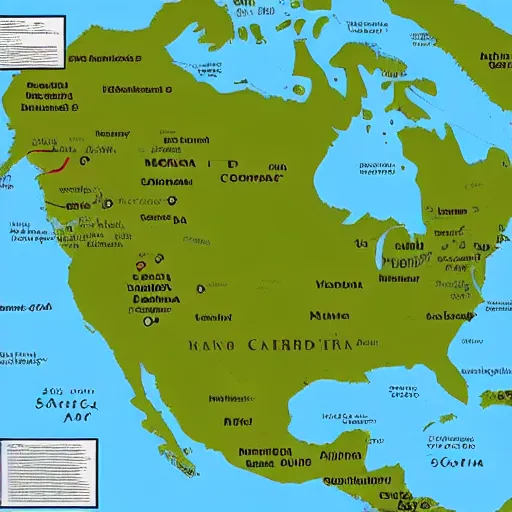 Image similar to north america map with names