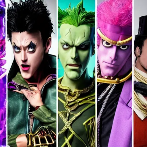 Prompt: jojo's bizarre adventure live action