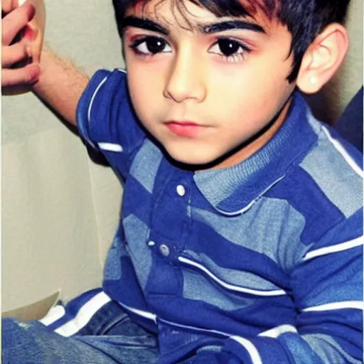 Prompt: zayn malik 3 years old