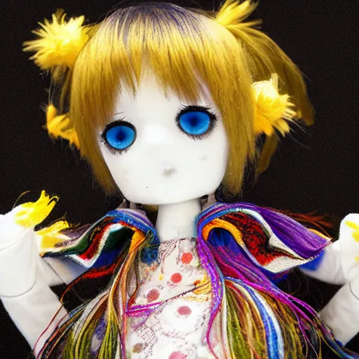 Prompt: fumo doll under the influence of psychedelics