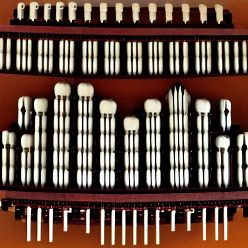 Image similar to ascii art pipe organ