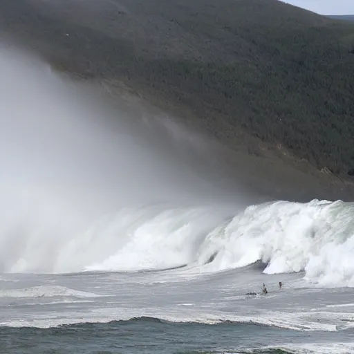 Prompt: plarp storm wipes out the entire west coast of the U.S.