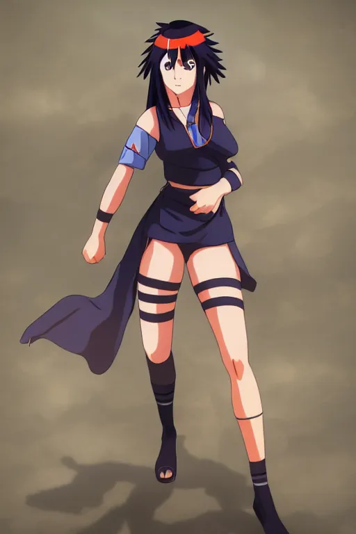 Image similar to Hinata Hyuga from Naruto in the style of WLOP, fullbody, character concept, dynamic posing, 8k, trending on artstation