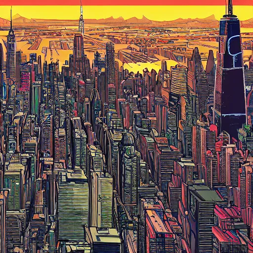 Image similar to abandoned new york city after nucler war, by dan mumford and sandra chevrier, 4 k