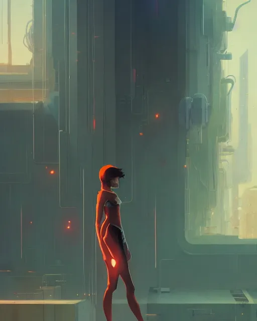 Image similar to ranxerox by greg rutkowski, loish, rhads, beeple, makoto shinkai and lois van baarle, ilya kuvshinov, rossdraws, tom bagshaw, alphonse mucho, global illumination, detailed and intricate environment