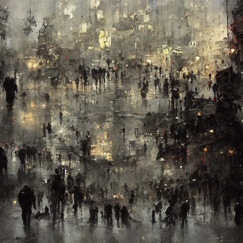 Image similar to tbilisi painted by jeremy mann