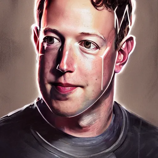 Image similar to portrait of elon mus, mark zuckerberg and jeff bezos together, together, very detailled, art contest winner on behance, trendy on deviant art, by by artgem, greg rutkowski