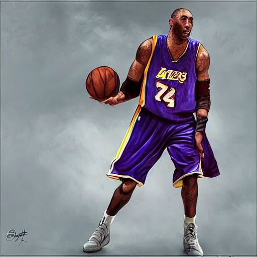 Image similar to kobe bryant kissing with a giant turtle in heaven, hyper realistic, cinematic, side view, digital art, amazing detail, artstatiom, cgsociety, epic art