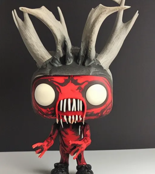 Image similar to rare bloody wendigo funko pop still sealed in box, ebay listing