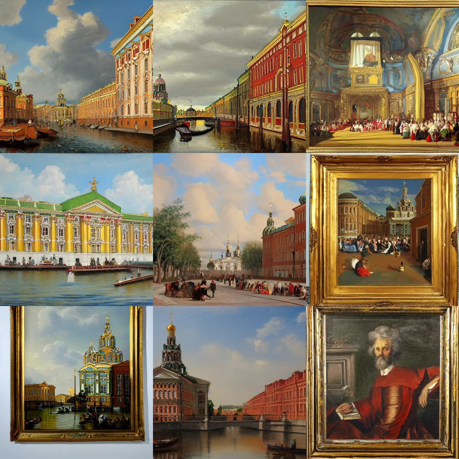 Prompt: an academic painting from st Petersburg