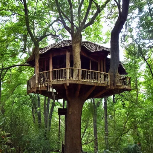 Prompt: treehouse