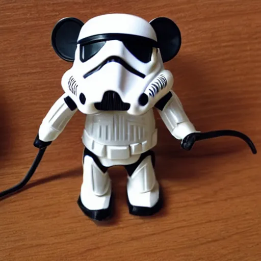 Image similar to a mouse stormtrooper