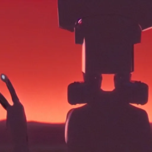 Image similar to movie still of robot evangelion, cinematic composition, cinematic light, criterion collection, by wes craven