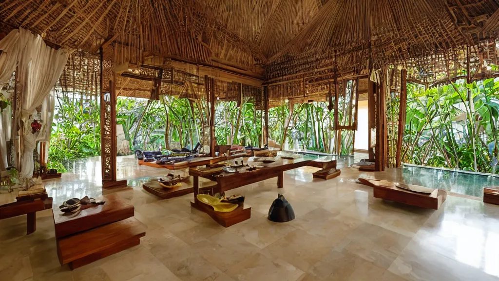 Image similar to bali interior indoor architecture