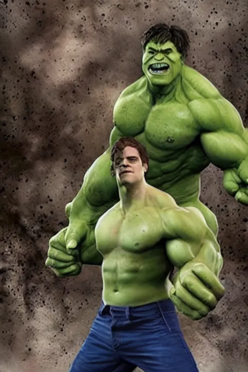 Prompt: emma watson as hulk, hyper realistic