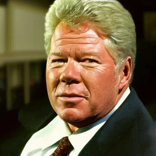 Image similar to William Shatner as Bill Clinton 4k detail