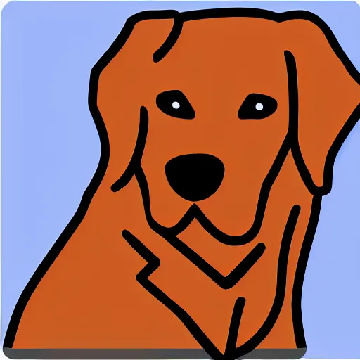 Prompt: web browser icon with a labrador