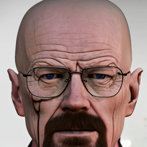 Image similar to Live Action Still of Walter White without a beard or facial hair, with no facial hair and completely clean shaven, with no beard, no beard, no facial hair, clean shaven, real life, hyperrealistic, ultra realistic, realistic, highly detailed, detailed, very detailed, cool, ultra detailed, very realistic, trending on artstation, epic, HD quality, 8k resolution, body and headshot, film still, real, detailed face, very detailed face, real life