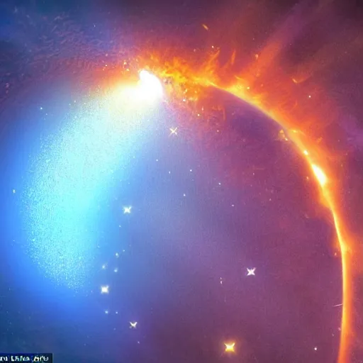 Prompt: YES! Roundabout starts playing as a blazing hot comet hits earth, Realistic, HDR, HDD, Real Event, Caught by James Webb Telescope,