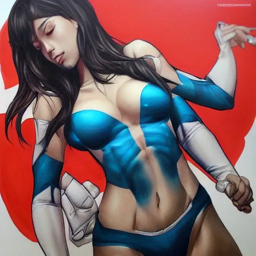 Image similar to new masterpiece by artgerm