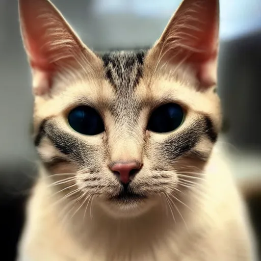 Image similar to cat with human ears