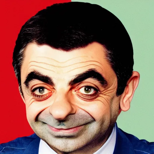 Prompt: rowan atkinson as a ps 2 video game character