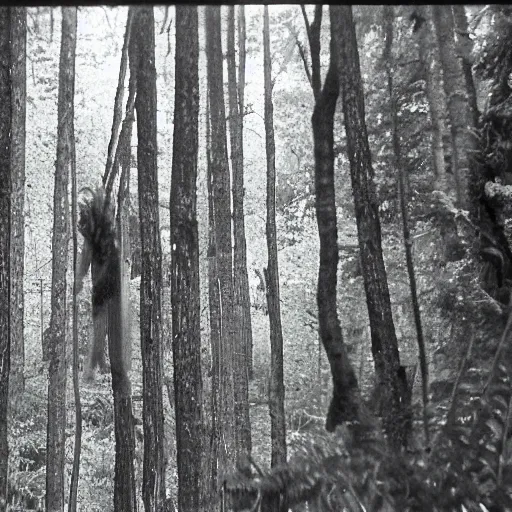 Prompt: dool on the woods, found footage, analog, 8 mm