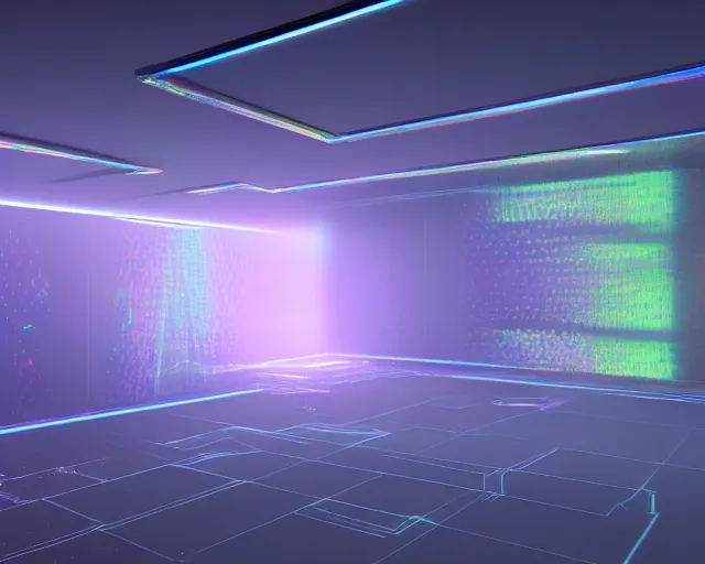 Prompt: a holographic interface for building dreams, 8K, octane render, HDR, photorealistic, volumetric lighting, Hyperrealistic-H 960