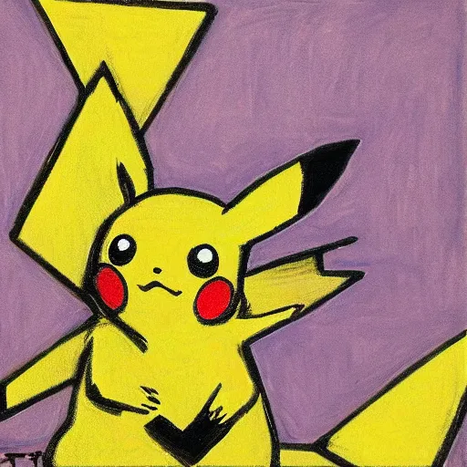Prompt: pikachu in Claude Monet art