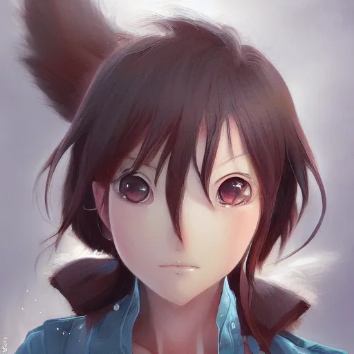 Prompt: An anime portrait of a squirrel, by Stanley Artgerm Lau, WLOP, Rossdraws, James Jean, Andrei Riabovitchev, Marc Simonetti, and Sakimichan, tranding on artstation