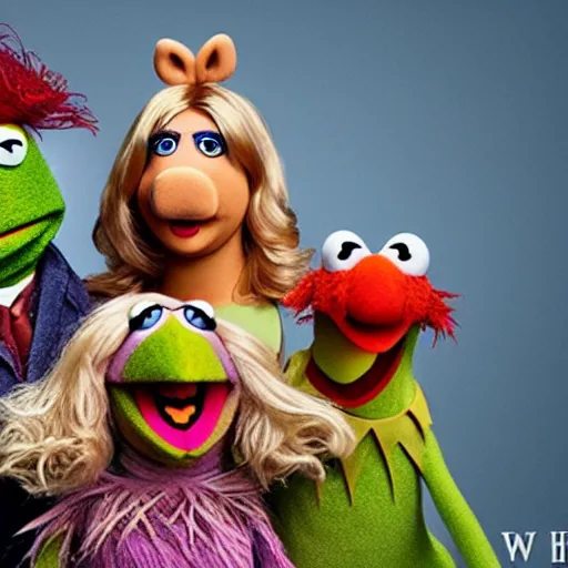 Image similar to muppets, by hieronymous bosch, whealan, hd, unreal engine