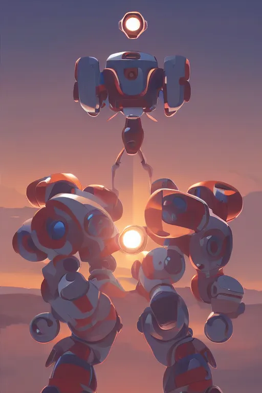 Image similar to metabots medabots medarotto medarot robot minimalist comics, behance hd by jesper ejsing, by rhads, makoto shinkai and lois van baarle, ilya kuvshinov, rossdraws global illumination ray tracing hdr radiating a glowing aura