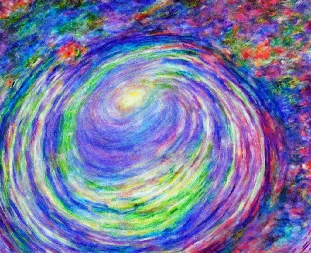 Prompt: Planet Jupiter Tetrachromat/Tetrachromacy Art