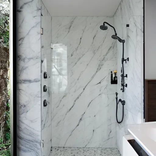 marble walk in shower” | Stable Diffusion | OpenArt