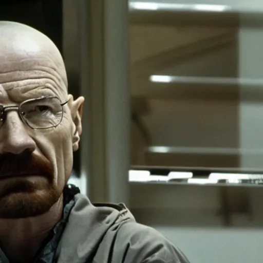 Image similar to A still of Walter White in Lost tv show