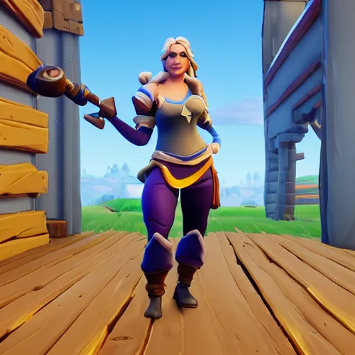 Image similar to jaina proudmoore but really fat in fortnite