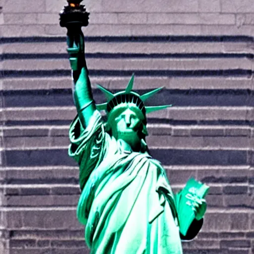 Prompt: The Statue of Liberty dabbing