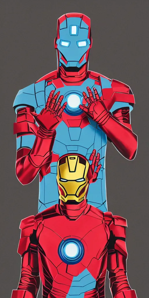 Prompt: oliver tree as iron man