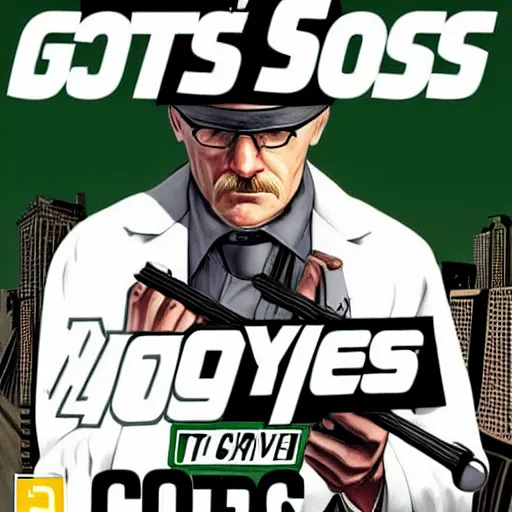 Prompt: James Joyce GTA V cover art