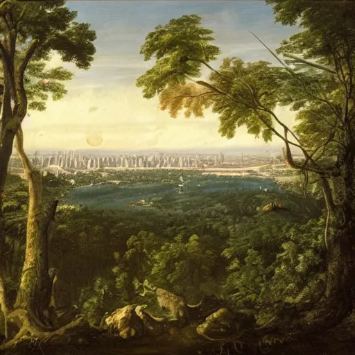 Image similar to view of New York from the jungle