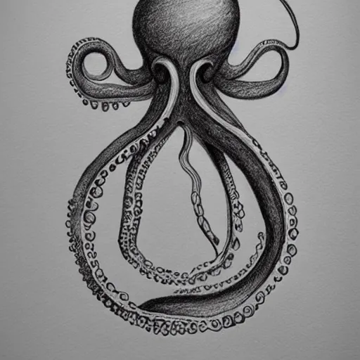 Prompt: super detailed drawing of a uterus and an octopus