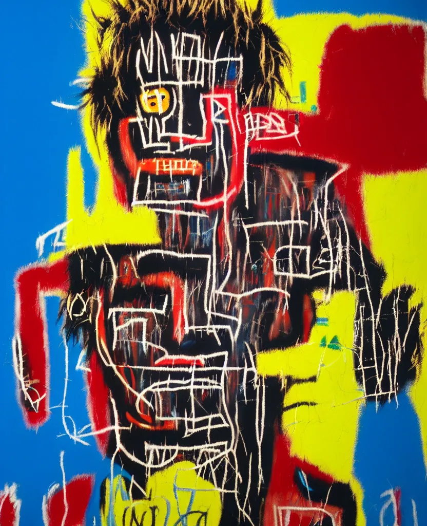 Prompt: medium format photo of ( basquiat ) ( kurt cobain ), color, photorealistic, hyperdetailed, 8 k