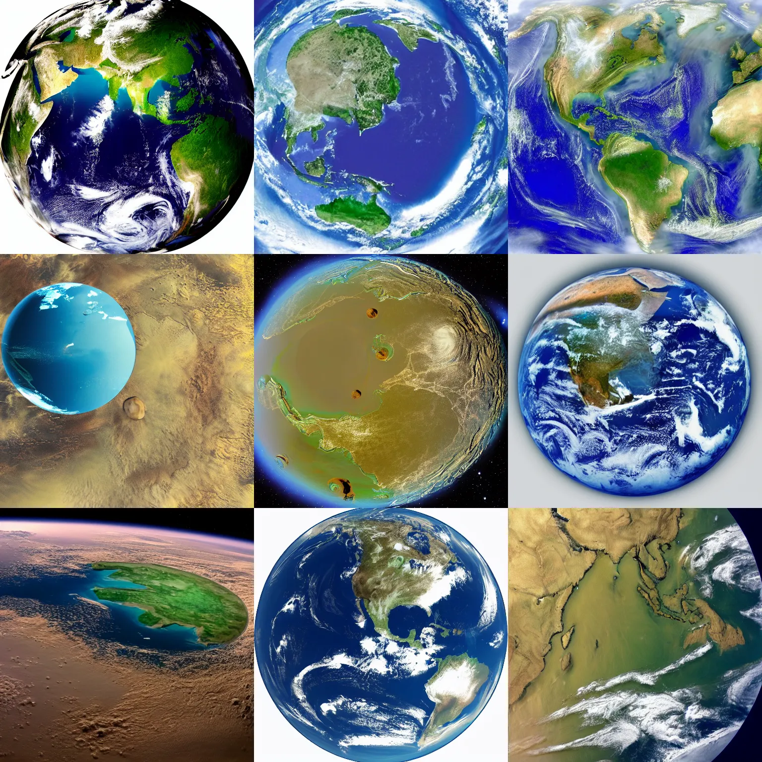 Prompt: a planet, fantasy, view from orbit, continents, oceans
